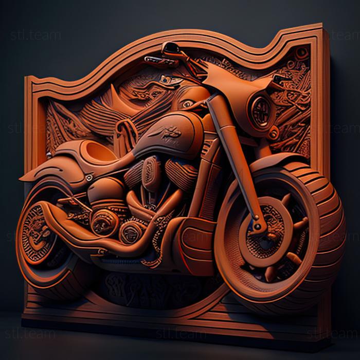3D модель Harley Davidson FXDR (STL)
